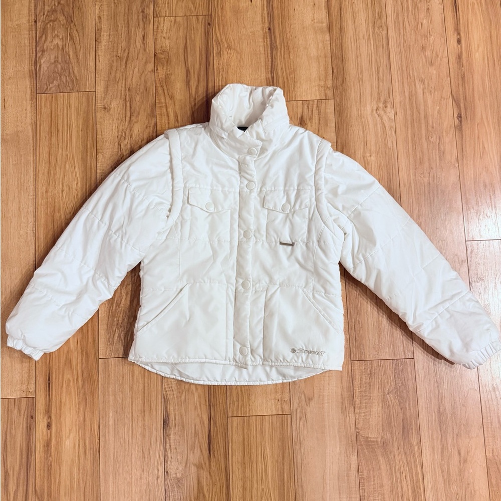 Elegant White Puffer Jacket